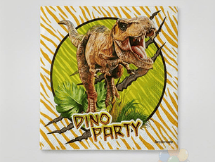 Servilletas Papel Dino Party 33x33 cm (12 unidades)
