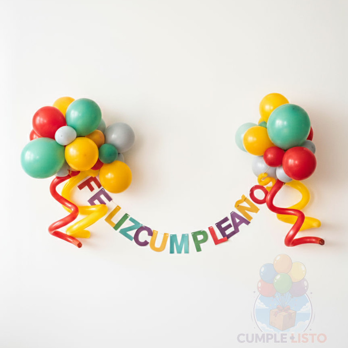 Set Globos y Guirnalda 