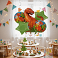 Bouquet 5 Globos Metálicos T-Rex Fiesta Dinosaurios - Miniatura 1