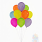 25 Globos Látex Color Neón (23 cm) para Fiestas - Miniatura 2