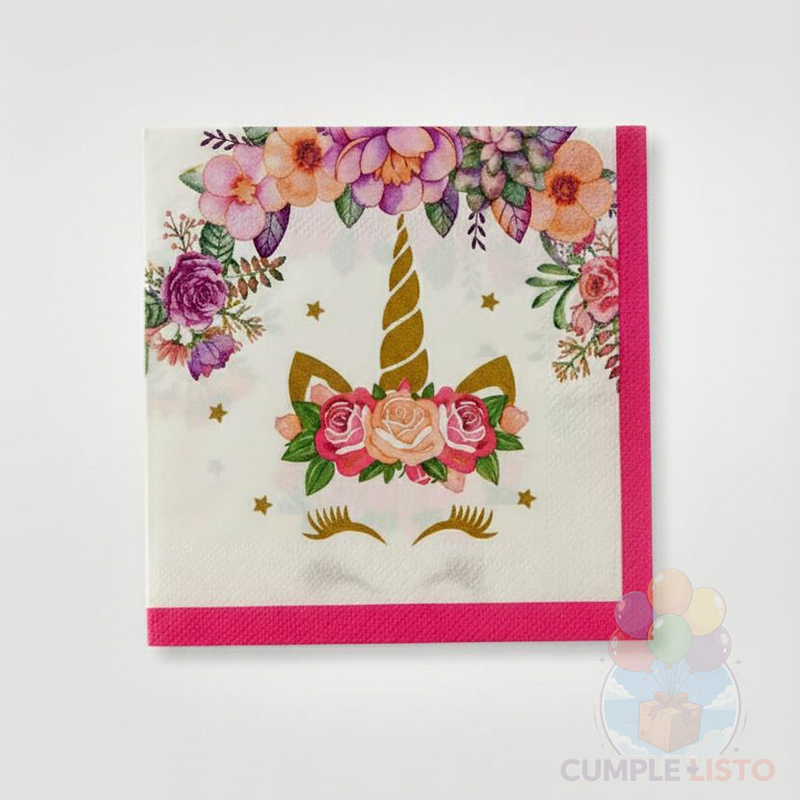 Servilletas Papel Unicornio 33x33 cm (20 unidades) 1