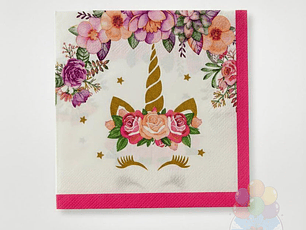 Servilletas Papel Unicornio 33x33 cm (20 unidades)