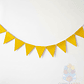 Banderin Triangular Liso Amarillo  - Miniatura 2