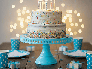 Alza Torta Celeste 31 x 19 cm Desmontable Rígido 