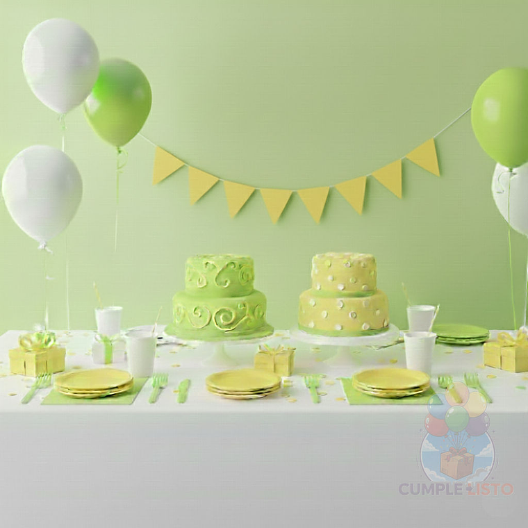 Banderin Triangular Liso Amarillo  1