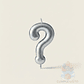 Vela Signo de Interrogación Plateado - Miniatura 2