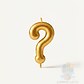Vela Signo de Interrogación Dorado - Miniatura 2