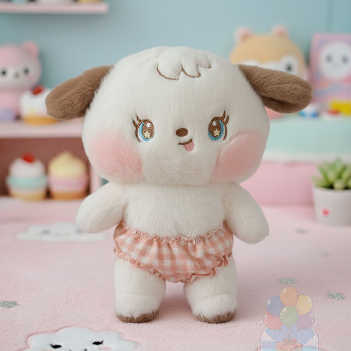 Peluche Perrito Kawaii Suave y Tierno (23 cm) 1