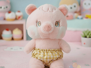 Peluche Chanchito Kawaii Suave y Tierno (23 cm)