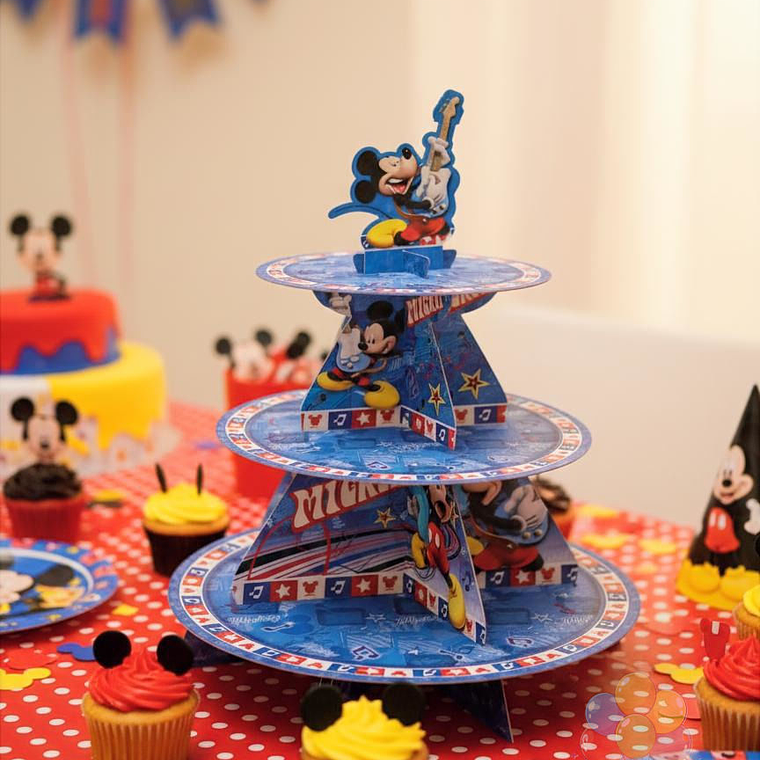 Porta Cupcakes Mickey Rígido Cartón Duro ¡OFERTA $1200! 1
