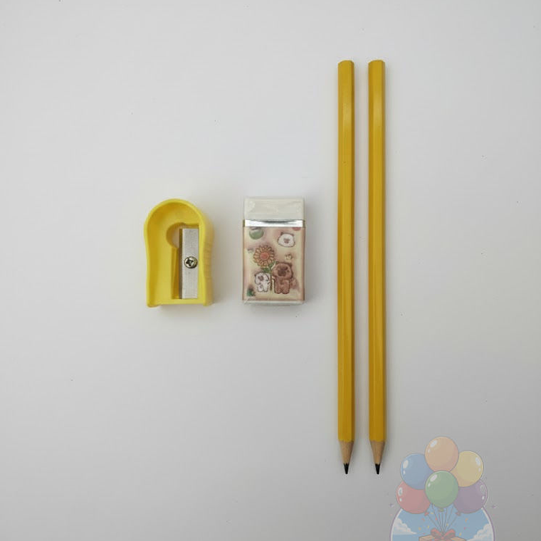 Set Utiles Capibara (Libreta, Goma, Lápices, Sacapuntas) 5