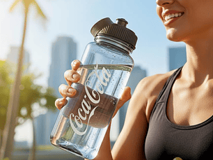 Botella Coca-Cola Transparente BPA Free