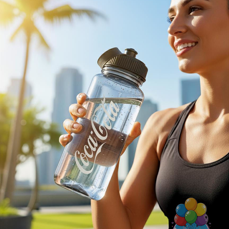 Botella Coca-Cola Transparente BPA Free 1