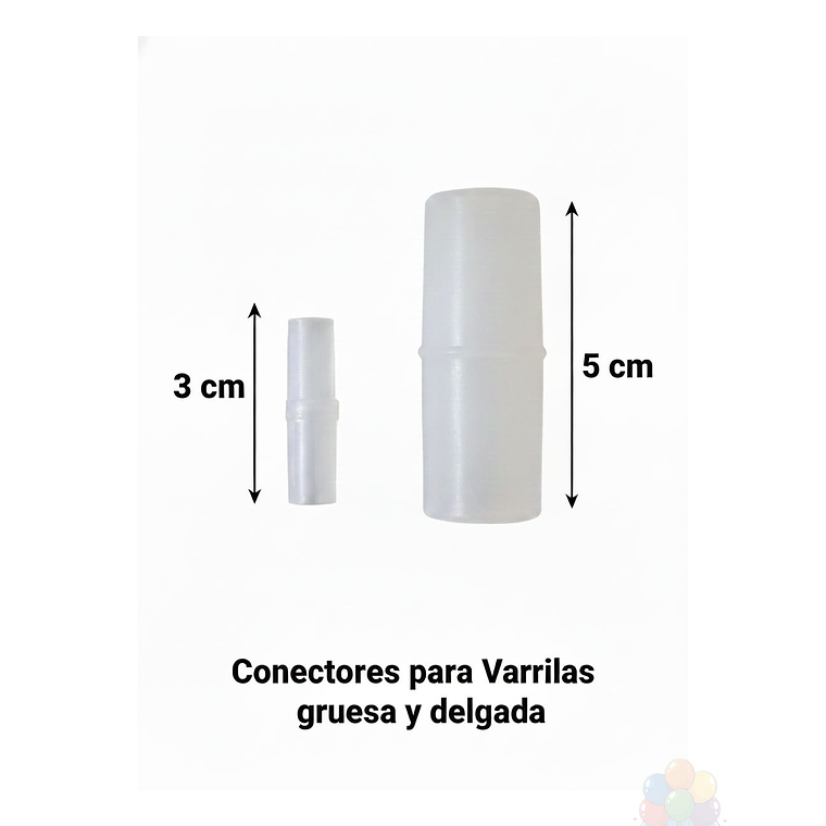 Pedestal Porta Globos 130cm Base Agua 7 Varillas 10