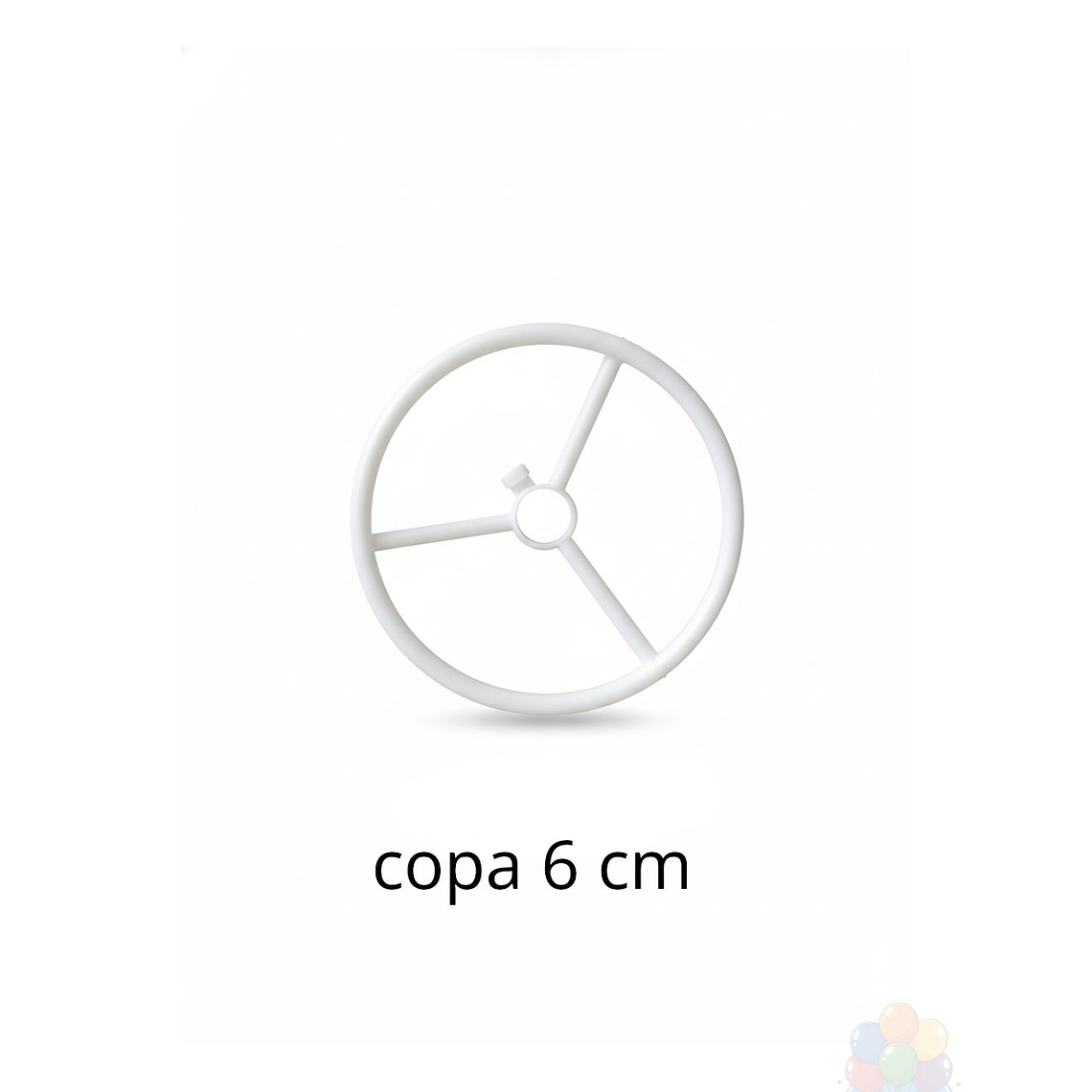 Varillas Porta globos x 3 con Base Flor  3