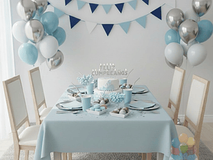 Elegancia Celeste Plateado