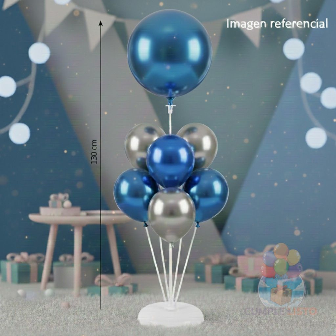 Azul y Plata Metálico Chic: Elegancia Nocturna 3