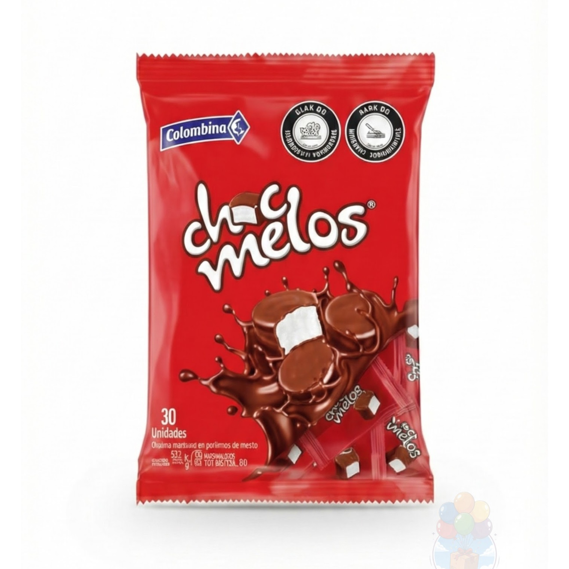 Chocmelos Malvavisco con Cobertura de Chocolate 30 Unidades 2