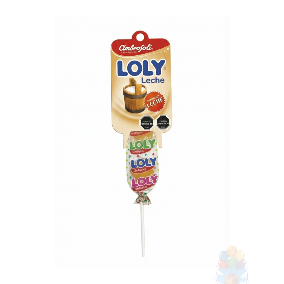 Loly Leche: Paleta con sabor caramelo de Leche. 10 Unidades. 2