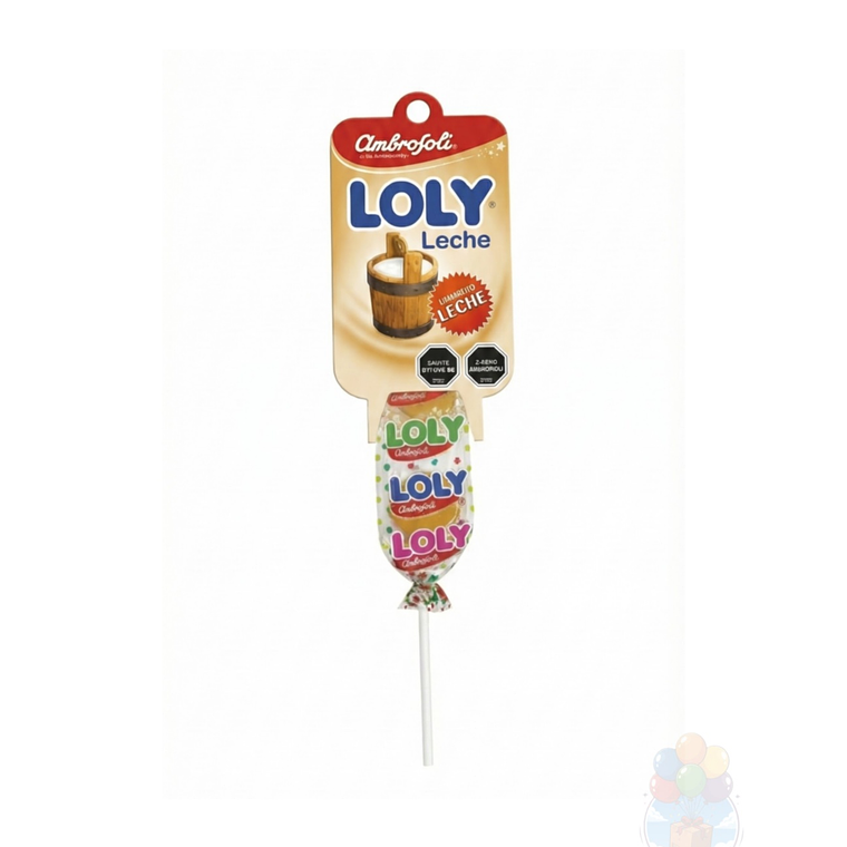 Loly Leche: Paleta con sabor caramelo de Leche. 10 Unidades. 2