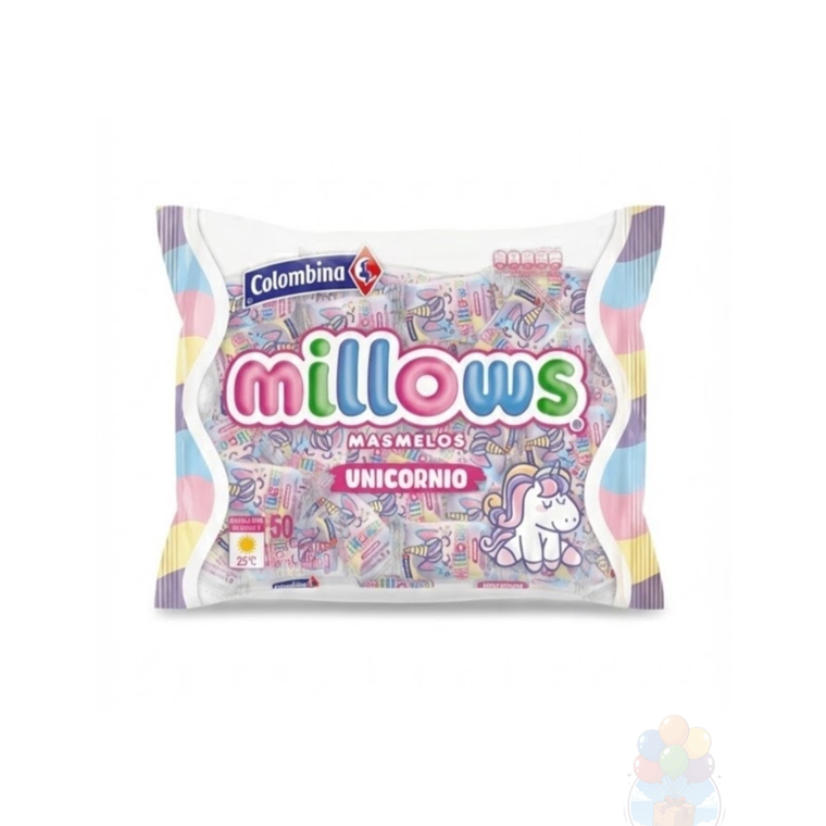 Millows Unicornio: Malvaviscos Individuales 50 Unidades. 2