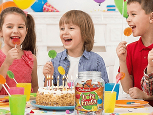 Loly Fruta Paleta con sabor a frutas. 10 Unidades.