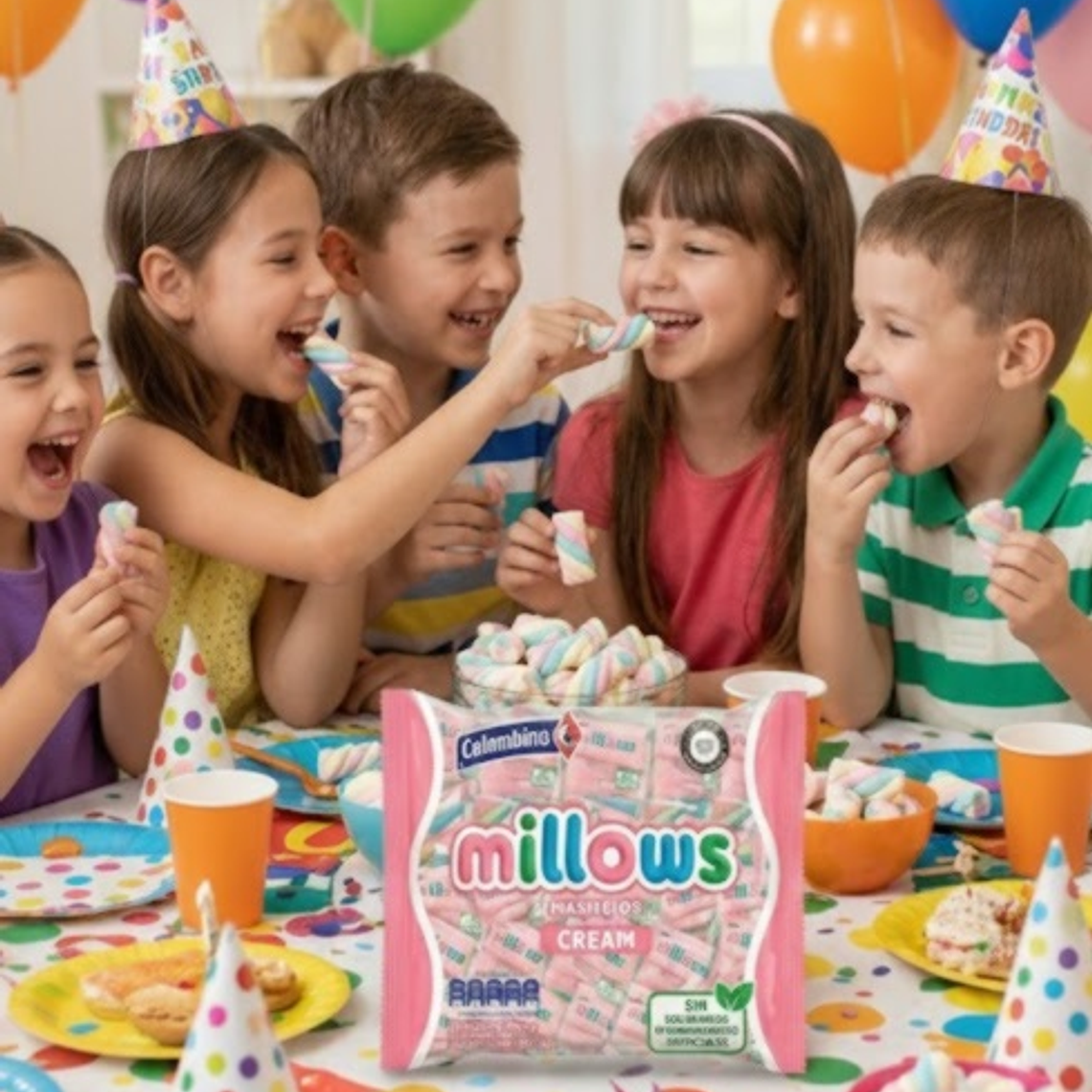 Millows Cream Colombina: Malvaviscos 50 Unidades. 1