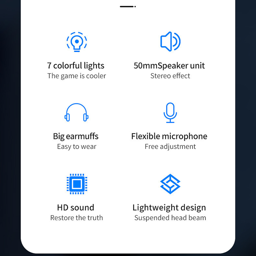 Fones Gaming com Microfone 7.1 6