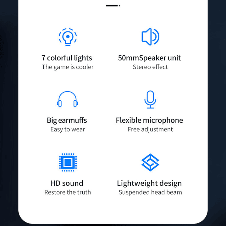 Fones Gaming com Microfone 7.1 6