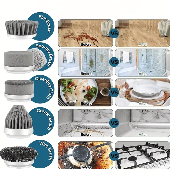 Escova de Limpeza Elétrica 2