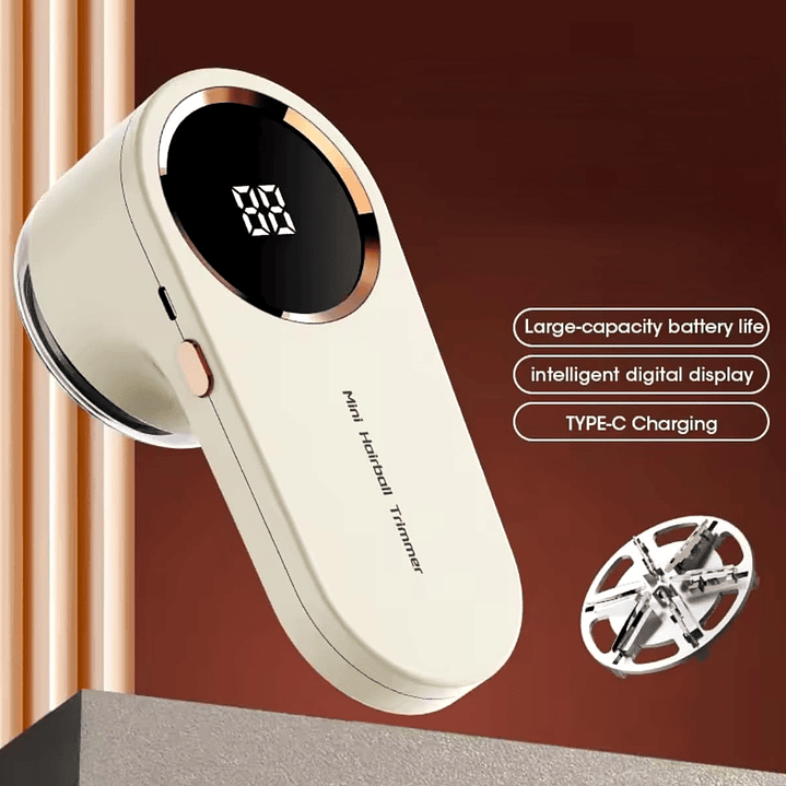 Removedor de Fios e Pelos Recarregável Digital 2