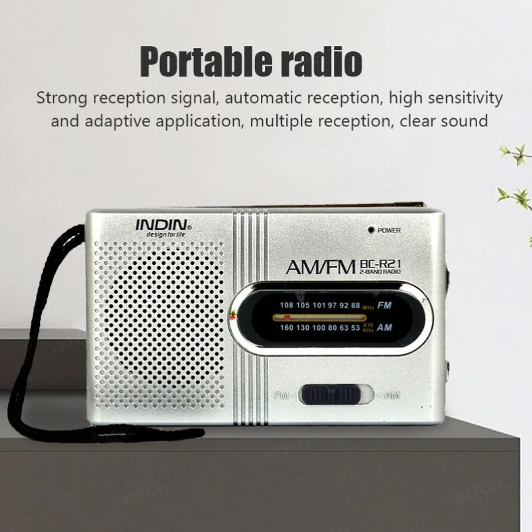 Mini Rádio Portátil FM/AM - 2 Pilhas AA 4