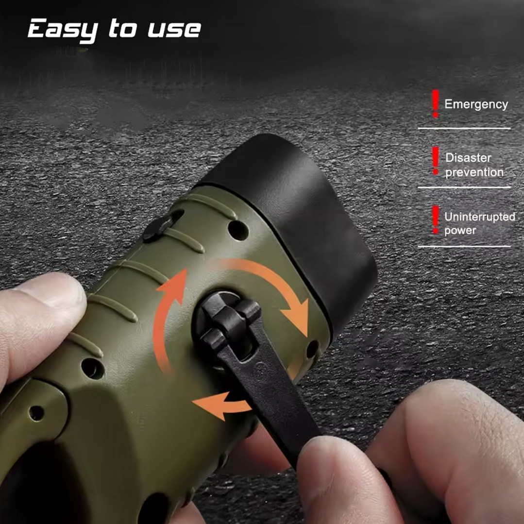 Lanterna Solar com Manivela – 3 LEDs 3