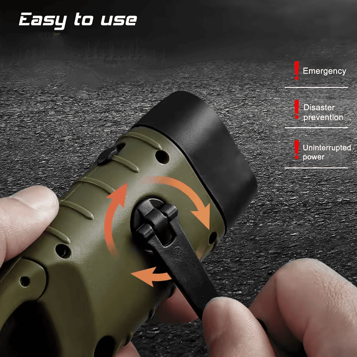 Lanterna Solar com Manivela – 3 LEDs 3