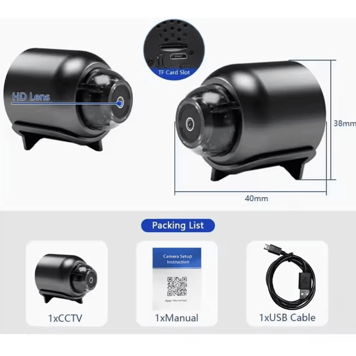 Mini Câmara 720p Wi-Fi 2