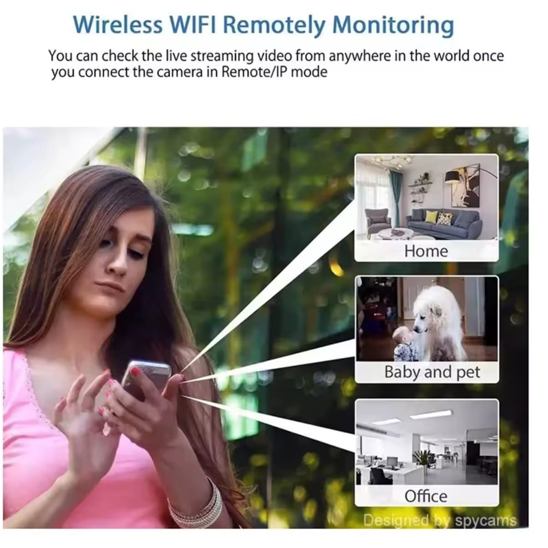 Mini Câmara 720p Wi-Fi 5