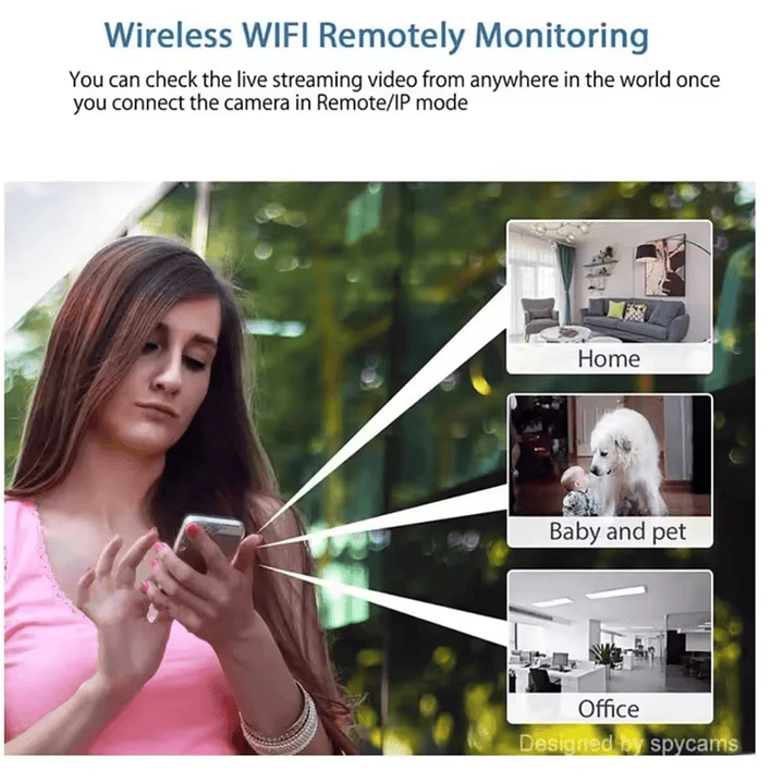 Mini Câmara 720p Wi-Fi 5