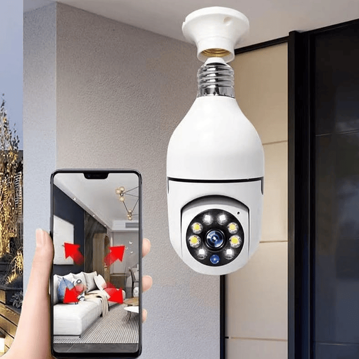 Câmera de Vigilância Inteligente Tuya Wi-Fi E27 4