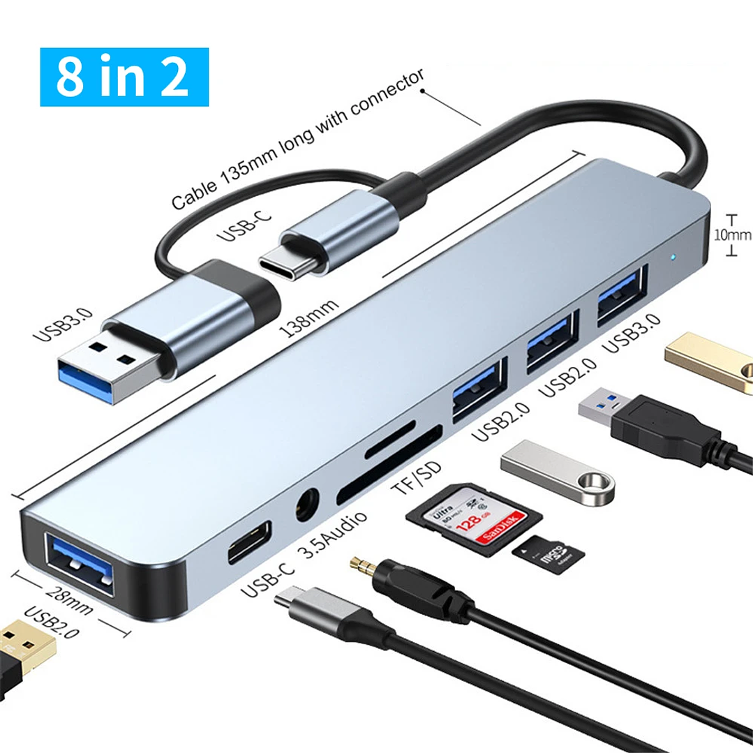 Adaptador USB Tipo C – MultiHub Versátil 2