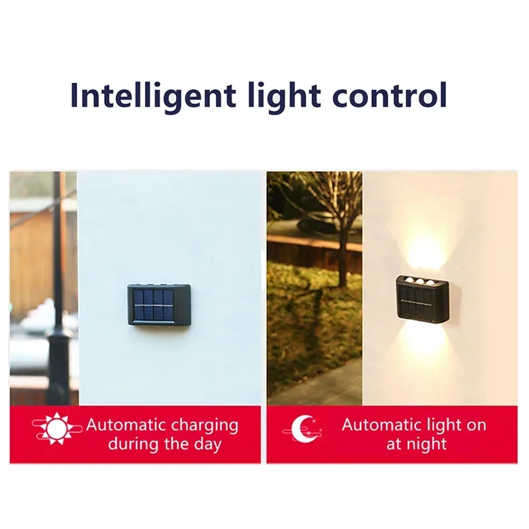 Lâmpada de Parede Solar para Exterior 3