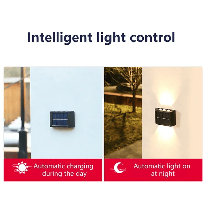 Lâmpada de Parede Solar para Exterior 3