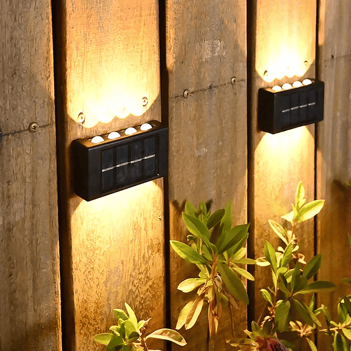 Lâmpada de Parede Solar para Exterior 6