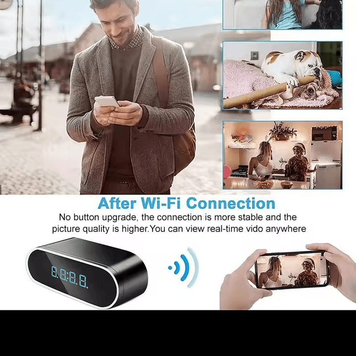 Mini Câmera Wi-Fi 4K HD Disfarçada em Relógio 5