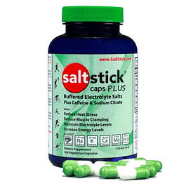 SaltStick - Pastillas de Sales Minerales con electrolitos y cafeina 100 unidades