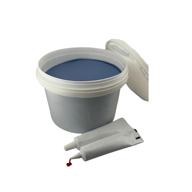 Silicone Shore A 95 Azul 5KG + 2 Catalizadores 2