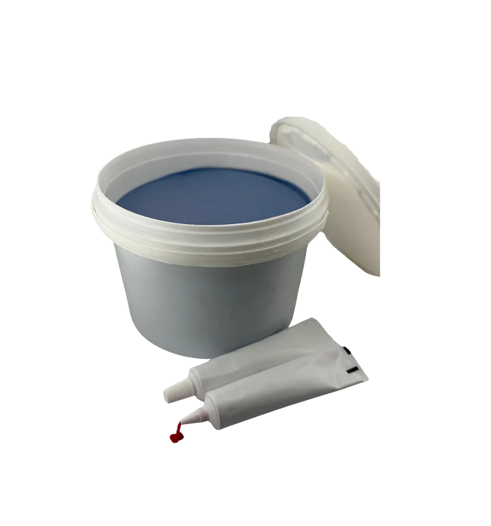 Silicone Shore A 95 Azul 5KG + 2 Catalizadores 2