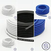 Rodon de Silicona Sección 4 mm Rollo 10 mts