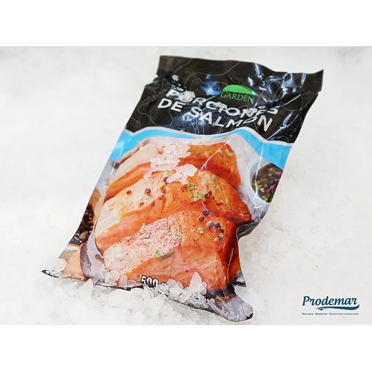 Salmón Porciones con Piel 500 grs.