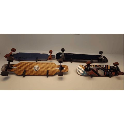 Soporte De Pared Longboard Colgador Para Skate A Muro