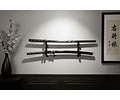 Soporte De Muro Para 3 Katanas, Espadas Samurai | Par